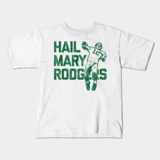 Aaron Rodgers Green Bay Hail Mary Kids T-Shirt